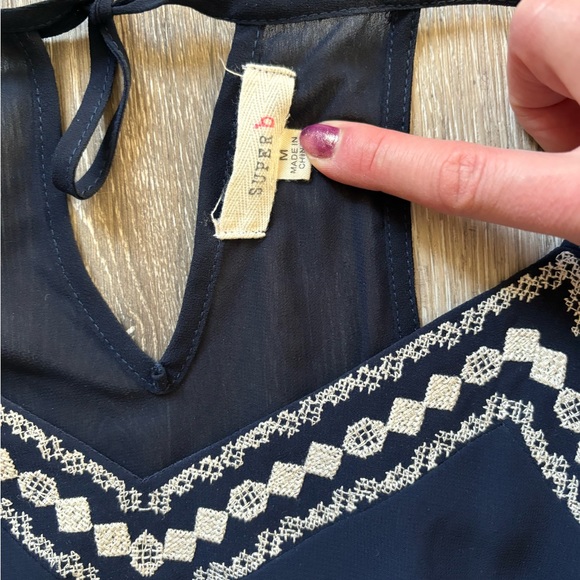 Navy mini dress - Picture 5 of 5